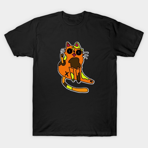 Funny Cat Butt - The Legend T-Shirt by Dreanpitch